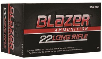 CCI Blazer 0021 22 LR 40 Grain LRN 50 Rounds Box High Velocity