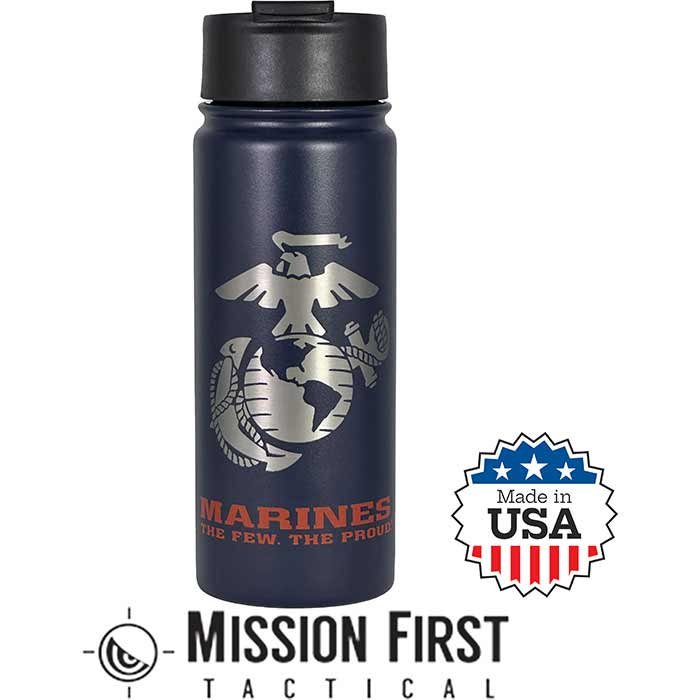 Buy USMC 16oz Flip Tumbler in Blue/Red online