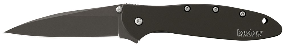 Kershaw 1660CKT Leek Black Knife Ken Onion Design - Kershaw - MODIFIED DROP POINT