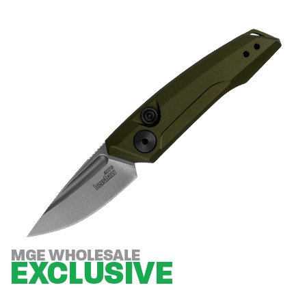 Kershaw 7250OLSW Launch 9 1.9" Drop Point CPM154 Olive Aluminum Handle