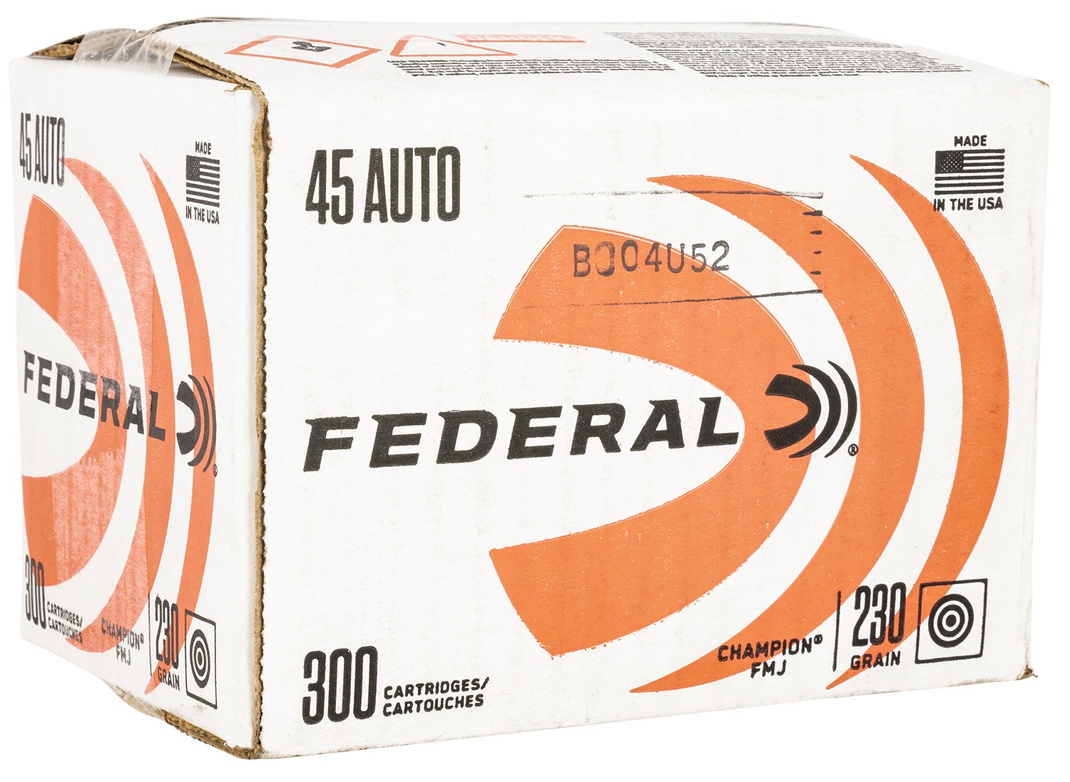 Federal C45230A300 Champion 45ACP 230gr FMJ 300 Rounds