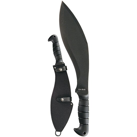 Ka-Bar 1249 Kukri 425 11.50 In Black SK-5 Steel Blade TPR Handle