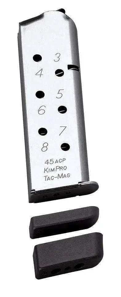 Kimber 1100721A 1911 KimPro Tac-Mag 8rd .45 ACP Full Size Magazine - Kimber Manufacturing, Inc. - 45 ACP