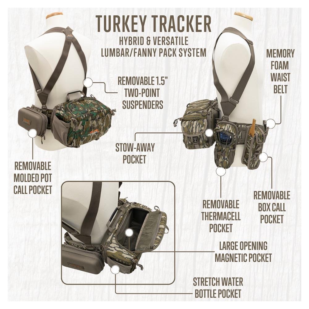 Alps Outdoorz 9410500 Turkey Tracker Pack Mossy Oak Bottomland - ALPS Brands