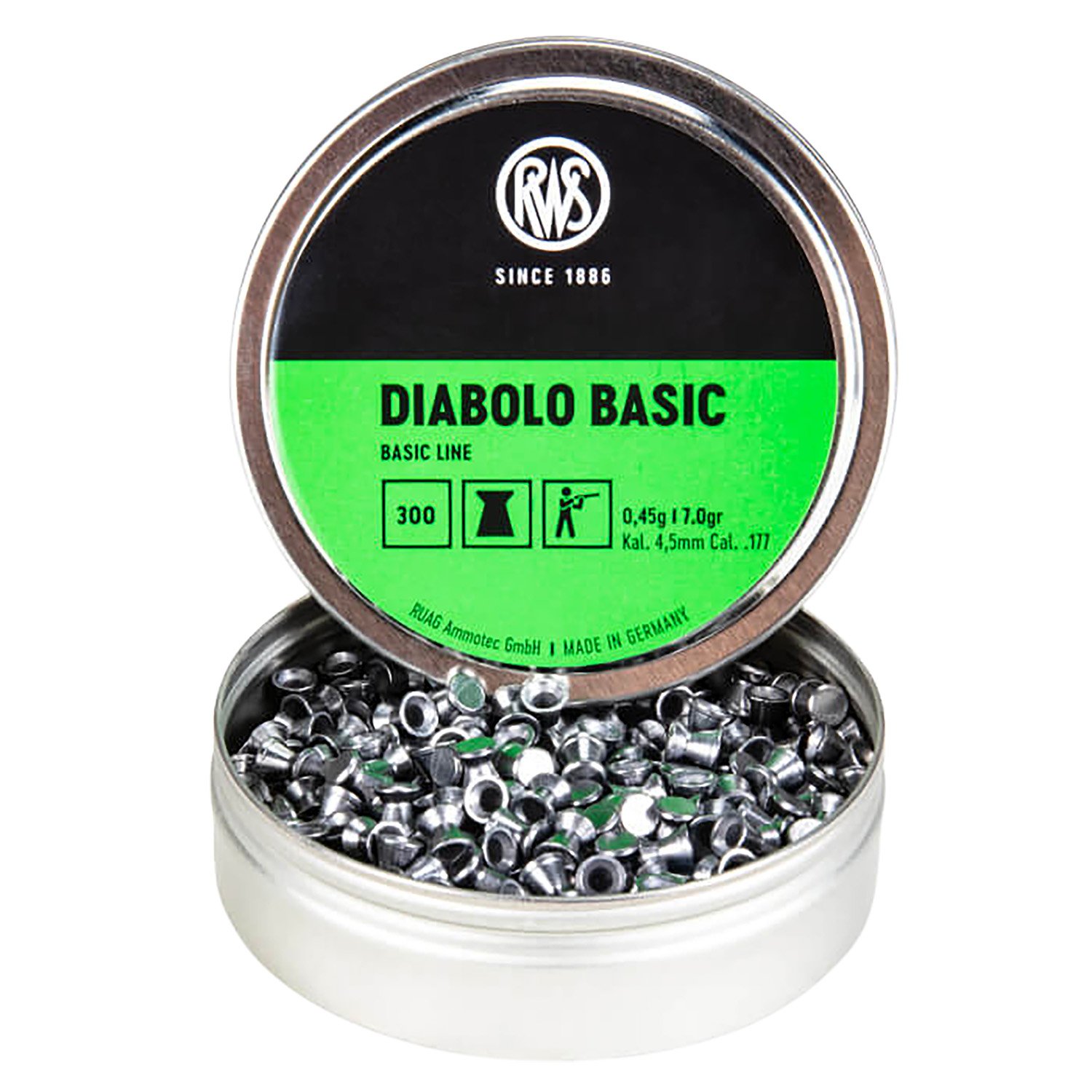 Umarex RWS Diabolo Airgun Pellets .177 cal 300/ct - UMA - 177