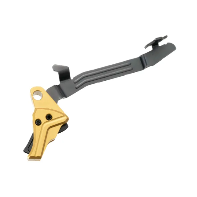 Tyrant CNC TDG43TRIGGOLDBLKBAR I.T.T.S Gold/Black Fits Glock 43/43x/48 - Tyrant CNC for sale at TheGunDock