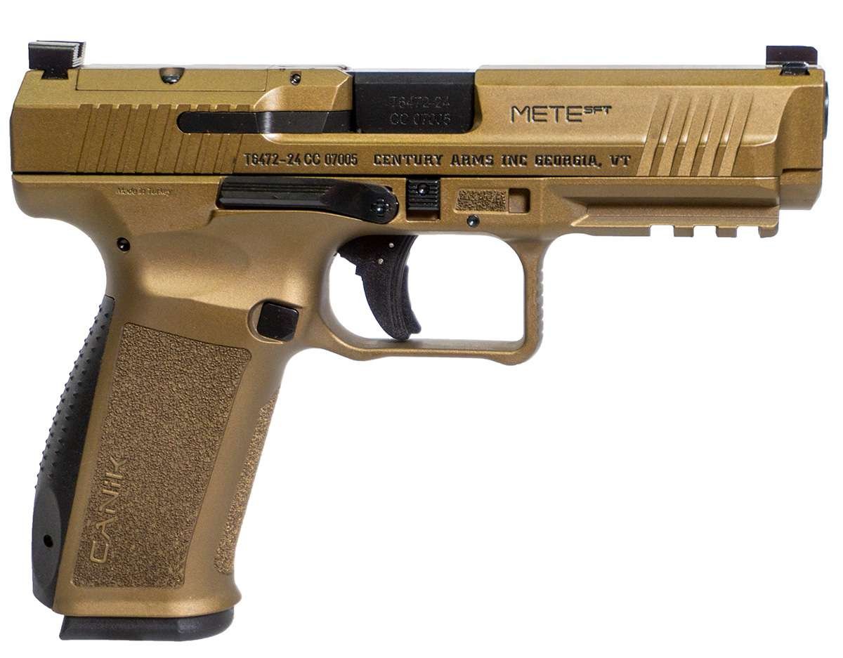 Canik METE 9mm Luger Burnt Bronze Semi-Automatic Pistol 20+1 Rounds - CANIK - 9mm