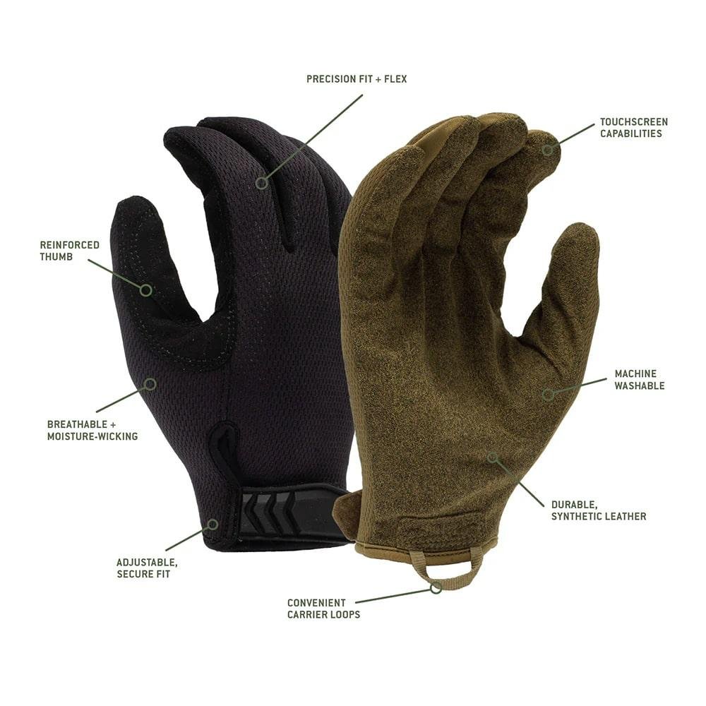 Pyramex Venture Gear Medium-Duty Adjustable Operator Gloves Coyote Brown XL