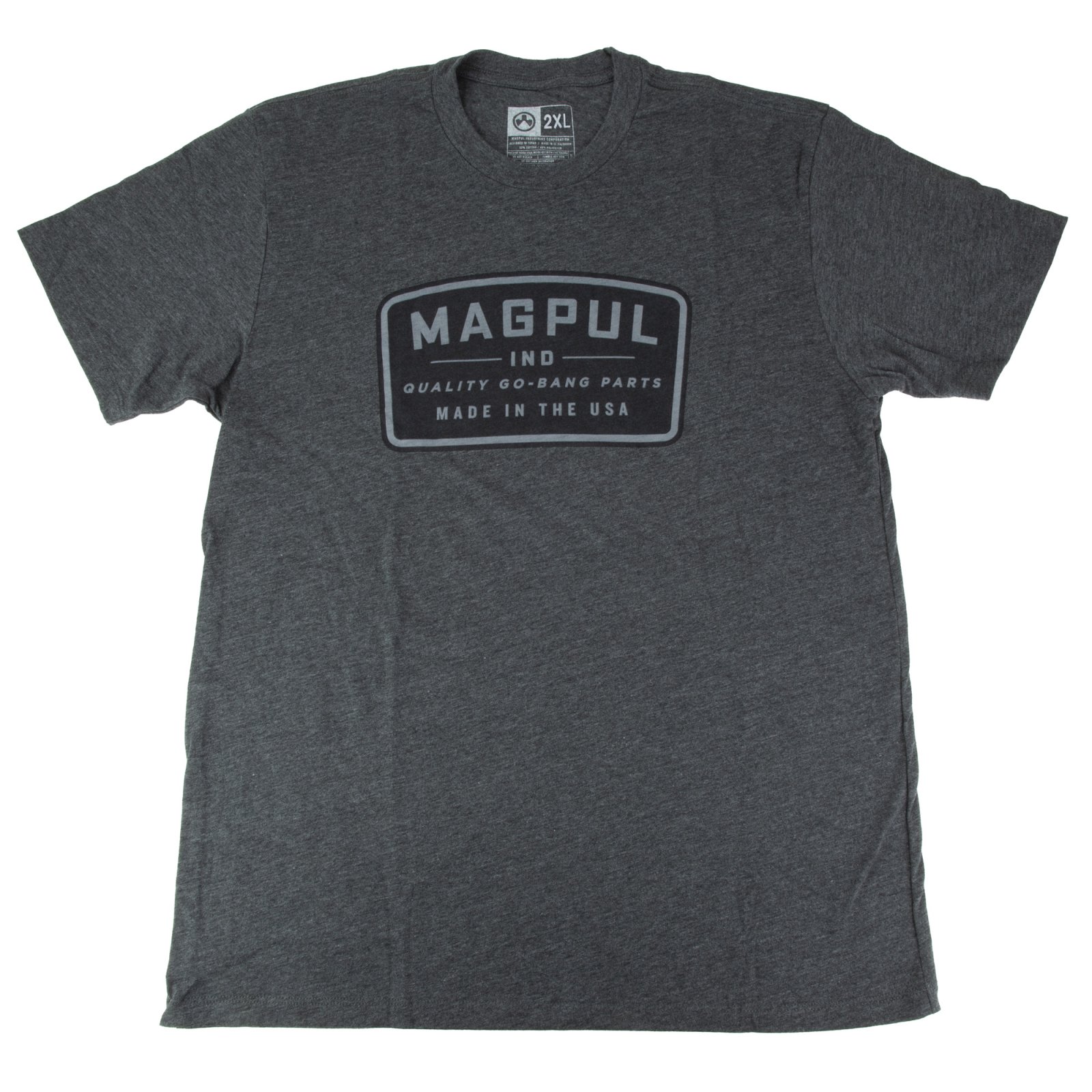 Buy Magpul MAG1526-010-2XL Go Bang Parts Charcoal Gray Cotton/Polyester Short Sleeve 2XL online