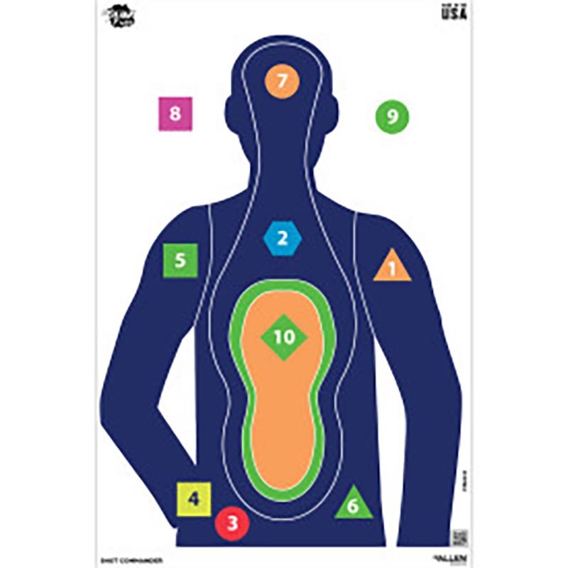 Allen EZ Aim Fun Imposing Figures Silhouette Targets 23x35 inch 3 Pack - Allen Company