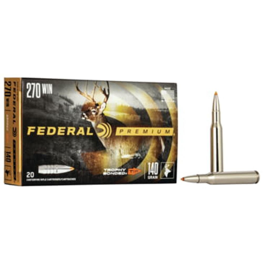 Federal P270TT3 .270 Winchester 140 Grain Trophy Bonded Tip 20 Rounds
