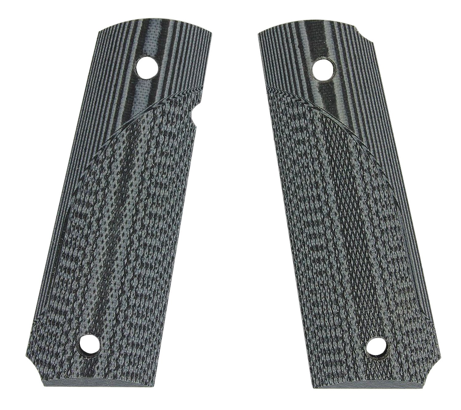 Pachmayr Tactical Grip Checkered Black & Gray G10 Panels for 1911