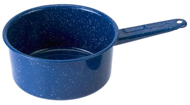 GSI Enamelware 2 Qt Saucepan Enameled Steel, Non‑Stick Clad Base