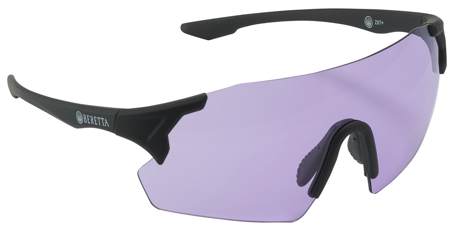 Beretta OC061A28540316UNI Challenge EVO Glasses Purple Lens Black Frame - Beretta - BLACK