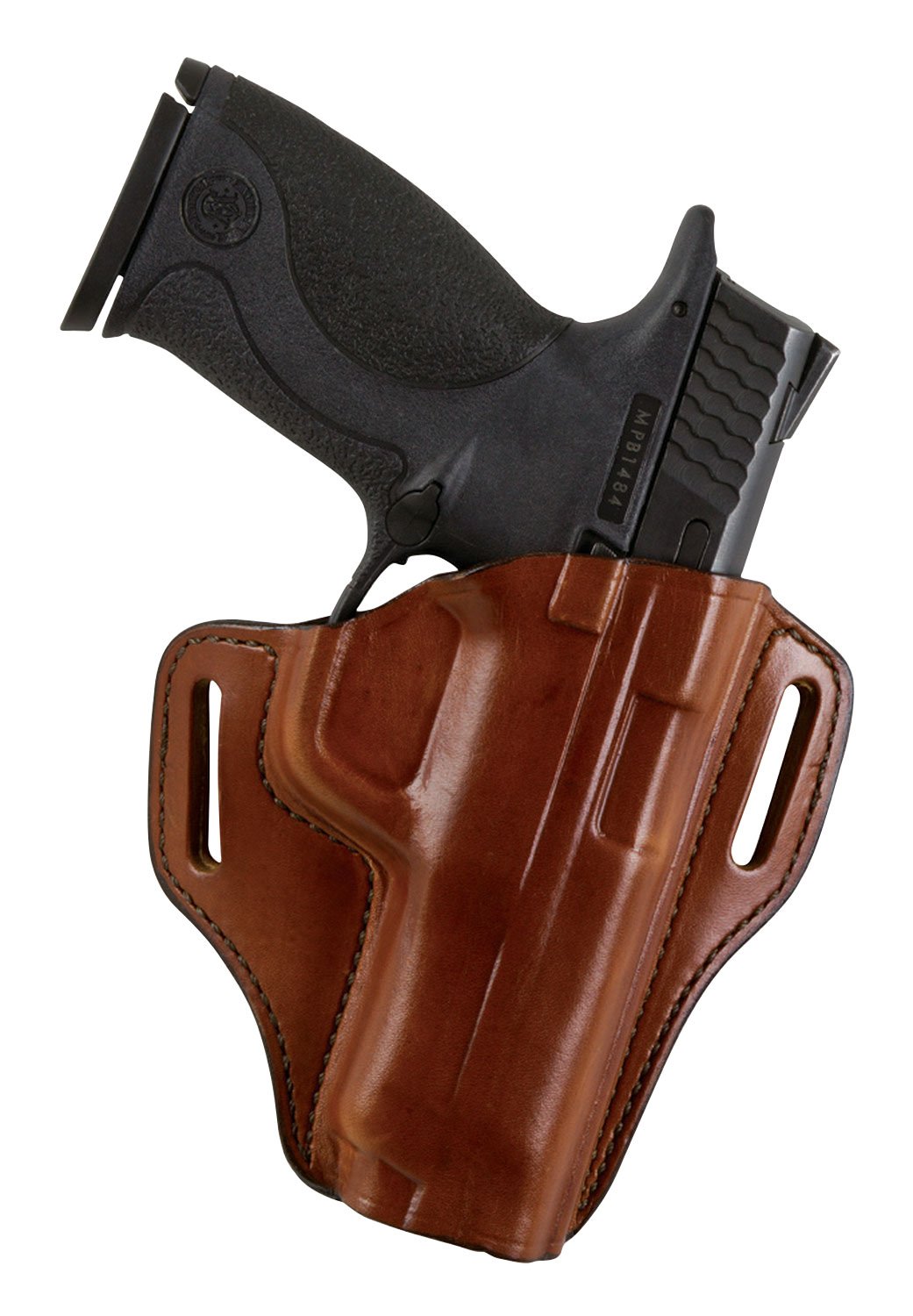 Bianchi Remedy Open Top Belt Holster for Colt 1911's and Clones Right Hand Leather Brown - Bianchi - TAN