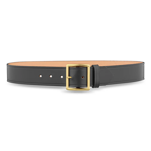 Buy 1-3/4"" Plain Leather Garrison Belt with Gold Buckle online