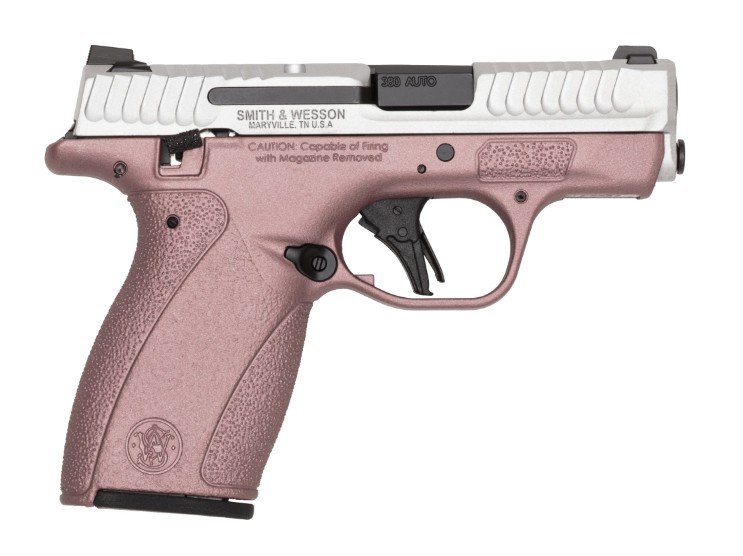 Smith & WESSON M&P BODYGUARD 2.0 THUMB SAFETY BLUSH/SILVER 380AUTO 2.75IN 1-10RND 1-12RND 14615 - Smith & Wesson - 380 Auto