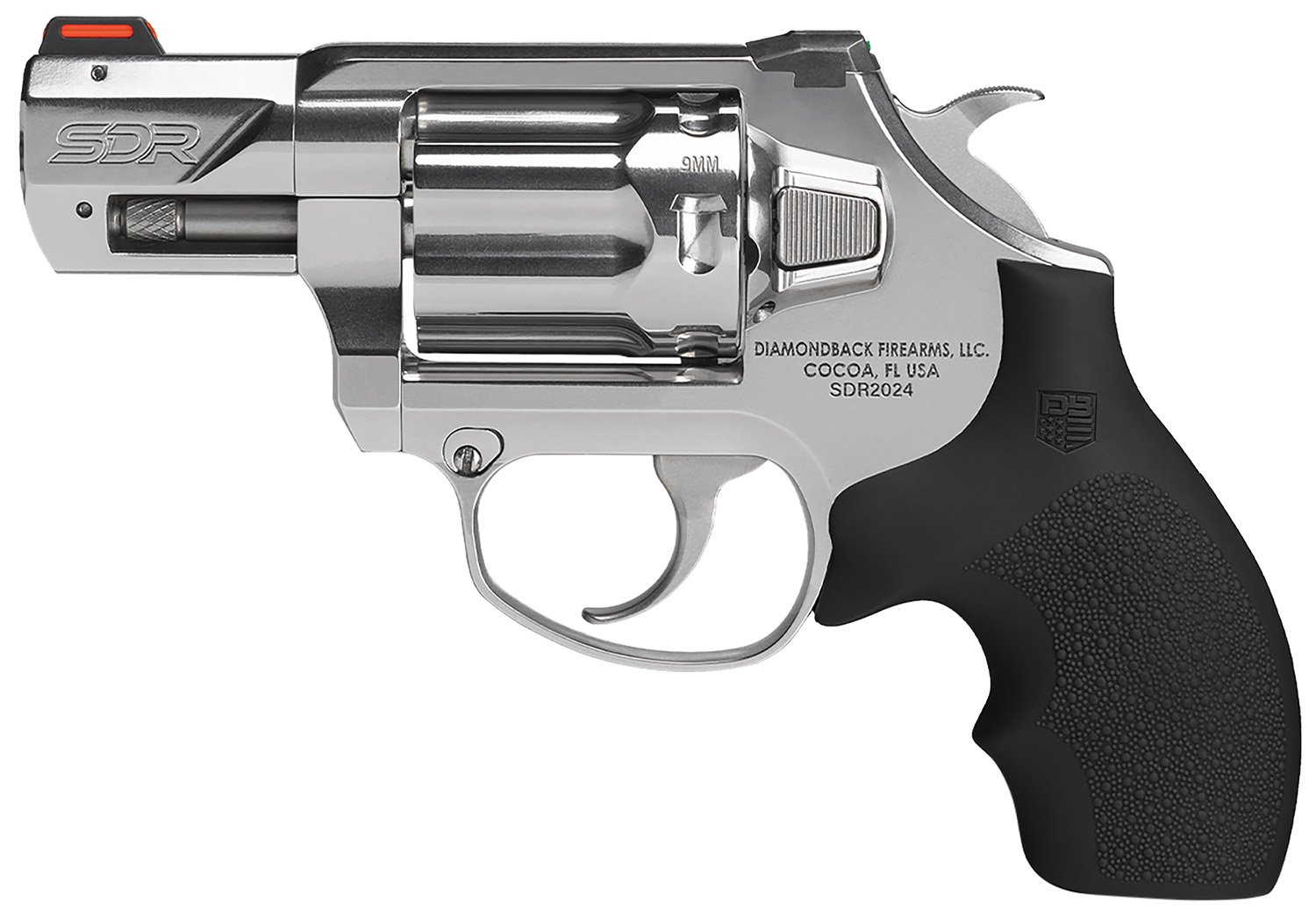 Diamondback SDR Revolver 9mm Luger 2 inch 6 Rounds Stainless Steel Polis... - Diamondback Firearms - 9mm