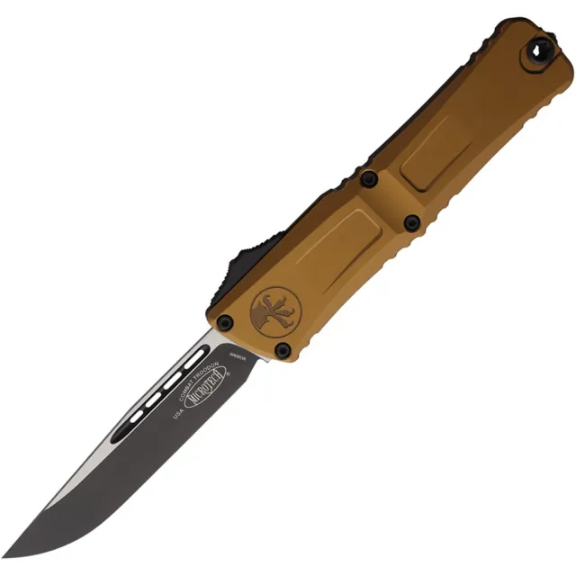 Microtech Combat Troodon G3 4.04 In SE STD Black Tan Aluminum Handle