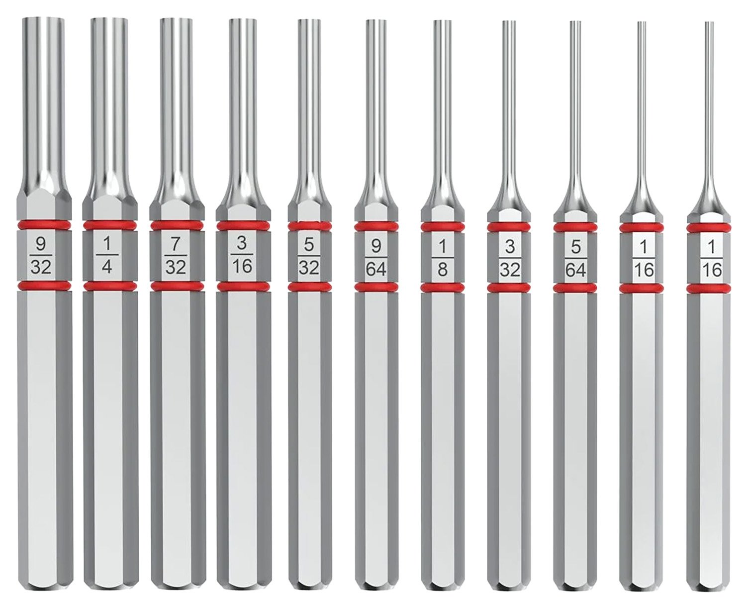 Real AVID/REVO Accu-Punch 11-Piece Standard Pin Punch Set (AVAPK-S) - Real Avid