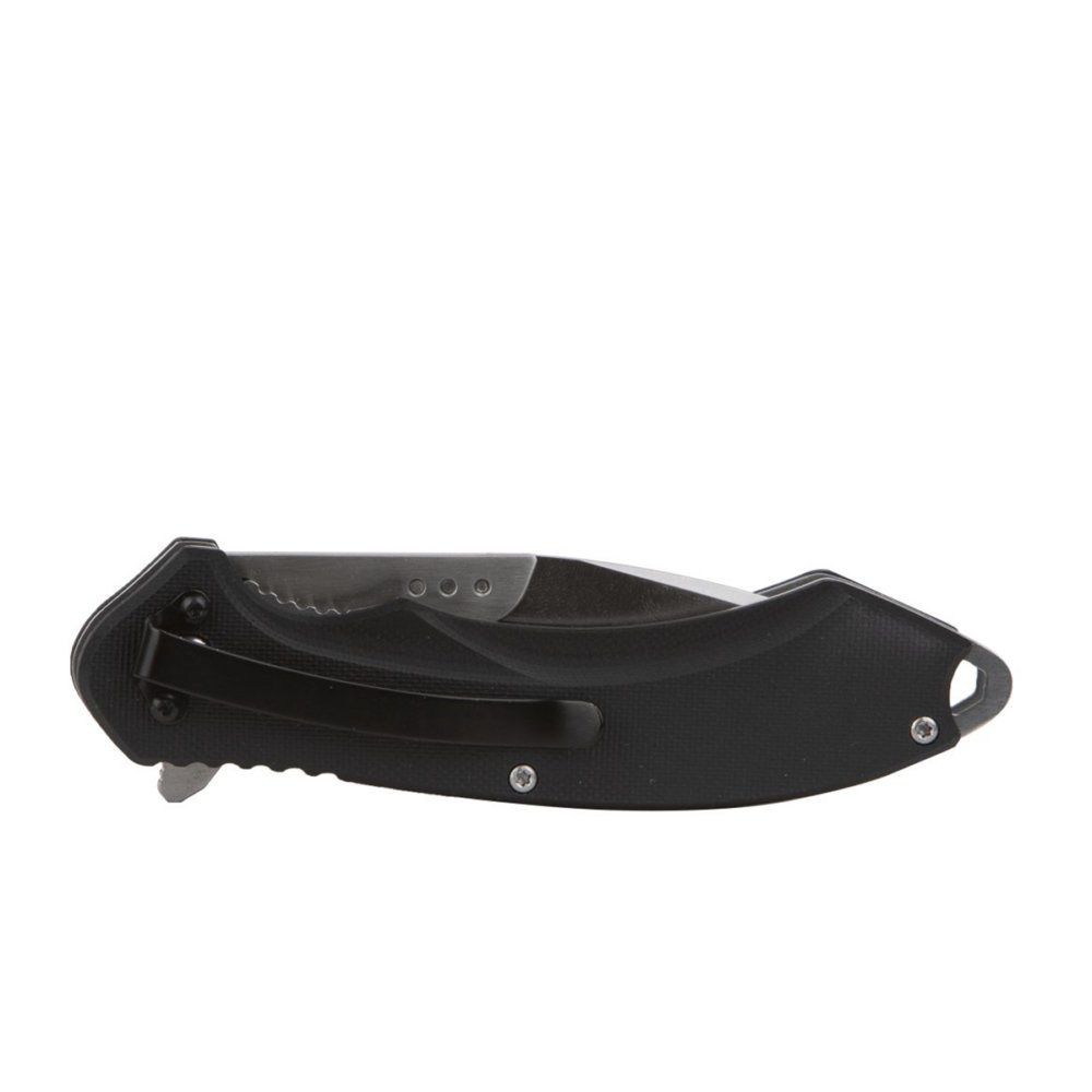 ABKT Elite AB1032B Switch Folder Knife 4.25" Blades Black G10 Handle