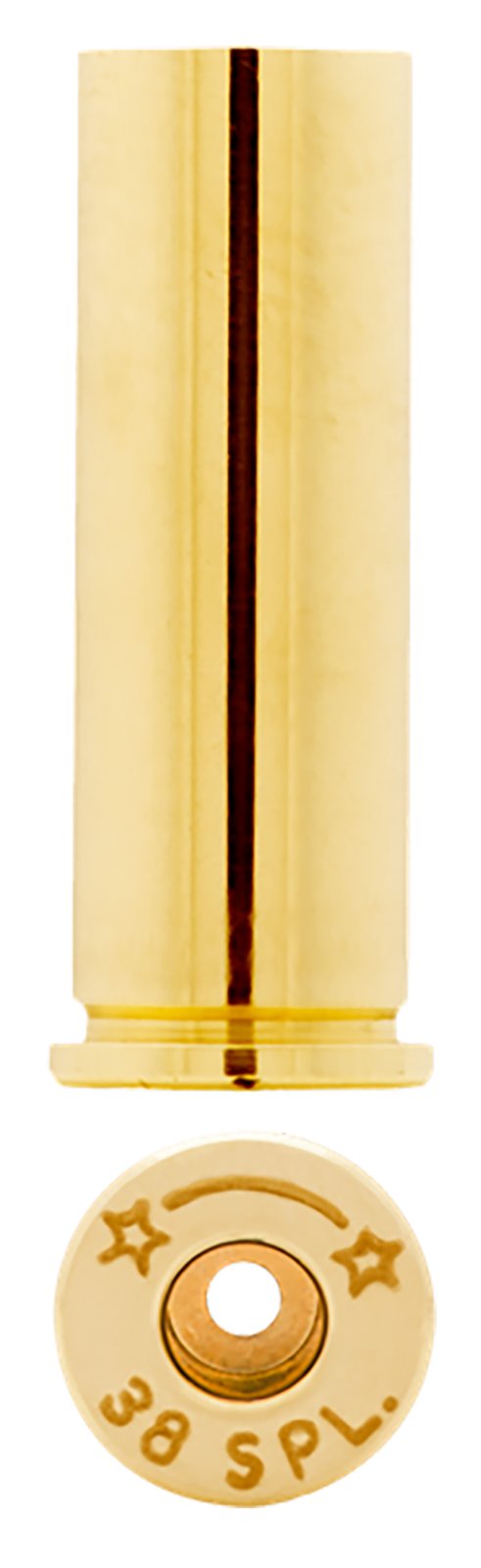 HSM 38EUP100 Unprimed .38 Special Brass Cases 100-Pack - STAR - 38 Special