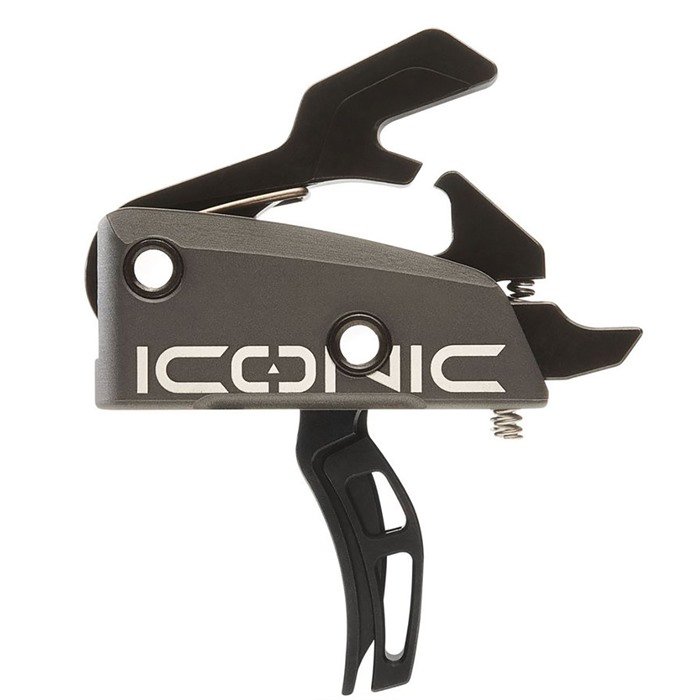 RISE ARMAMENT AR-15 ICONIC TRIGGER DROP-IN TWO STAGE 3LBS GRAY
