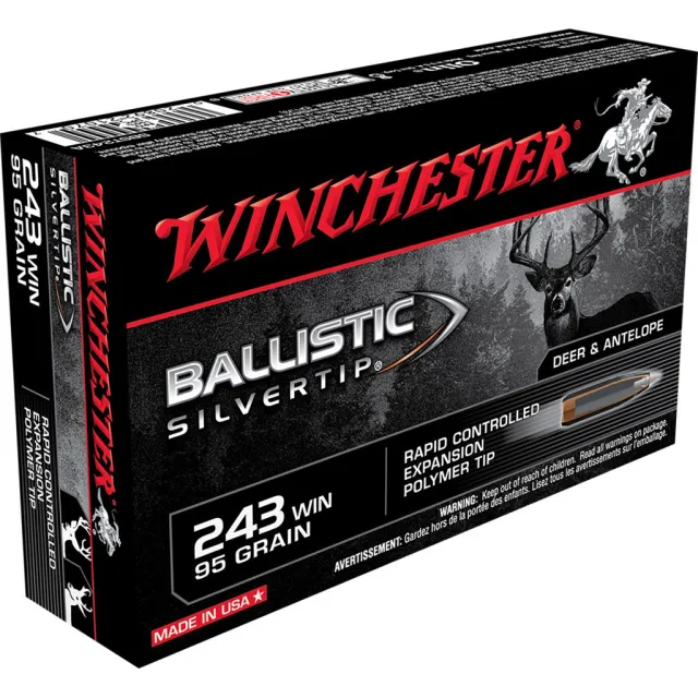 Winchester Ballistic Silvertip 243 Win 95 Grain 20 Rounds - Winchester