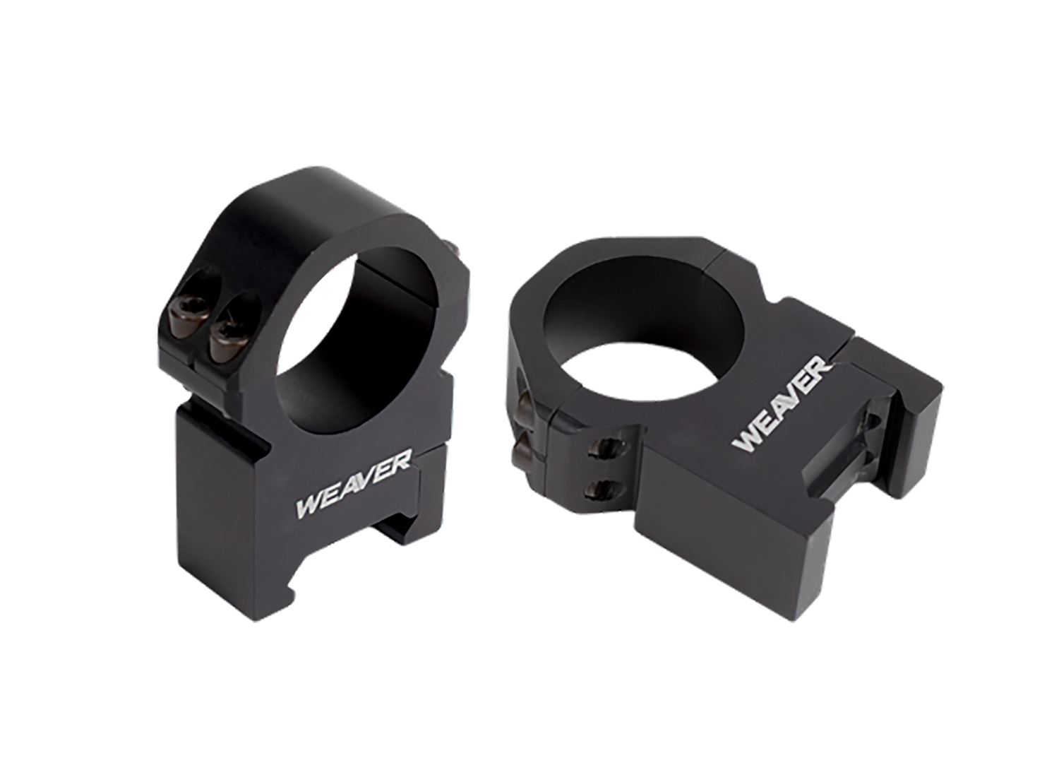 Weaver Precision Rings Matte Black 1 in. XX-High