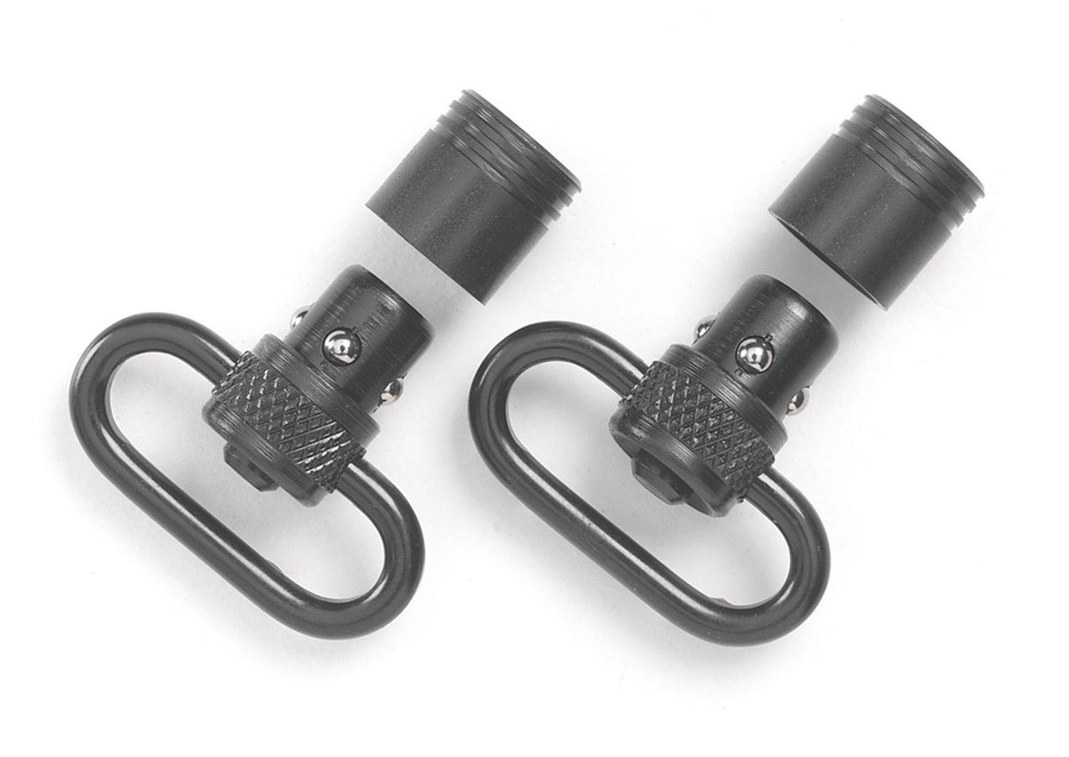Uncle Mike's MO10112 Push Button Detachable Swivels 1 inch Blued
