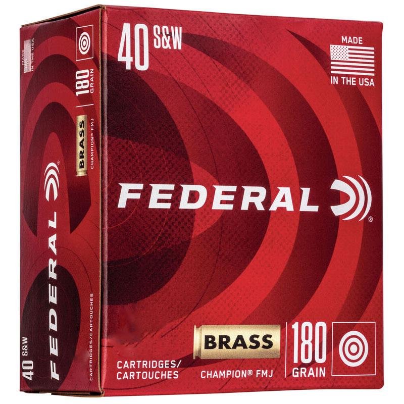 Federal Cartridge Co. C40180A400 .40 S&W 180gr FMJ 400 Rounds Handgun - Federal Premium Ammunition - 40 S&W