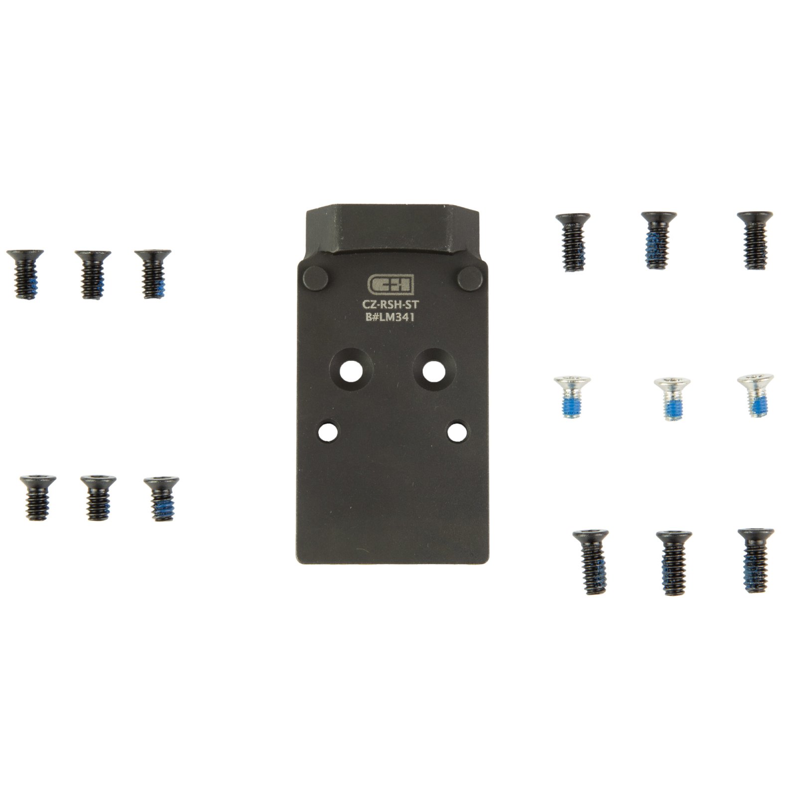 C&H Precision CZ-RSH-ST V4 Optic Mount Plate for CZ P-10, Black Anodized