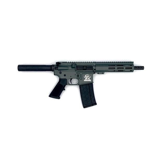 Great Lakes GL15223PCHG .223 Wylde AR15 Pistol 7.5" Nitride Charcoal Green - Great Lakes Firearms - .223 Wylde