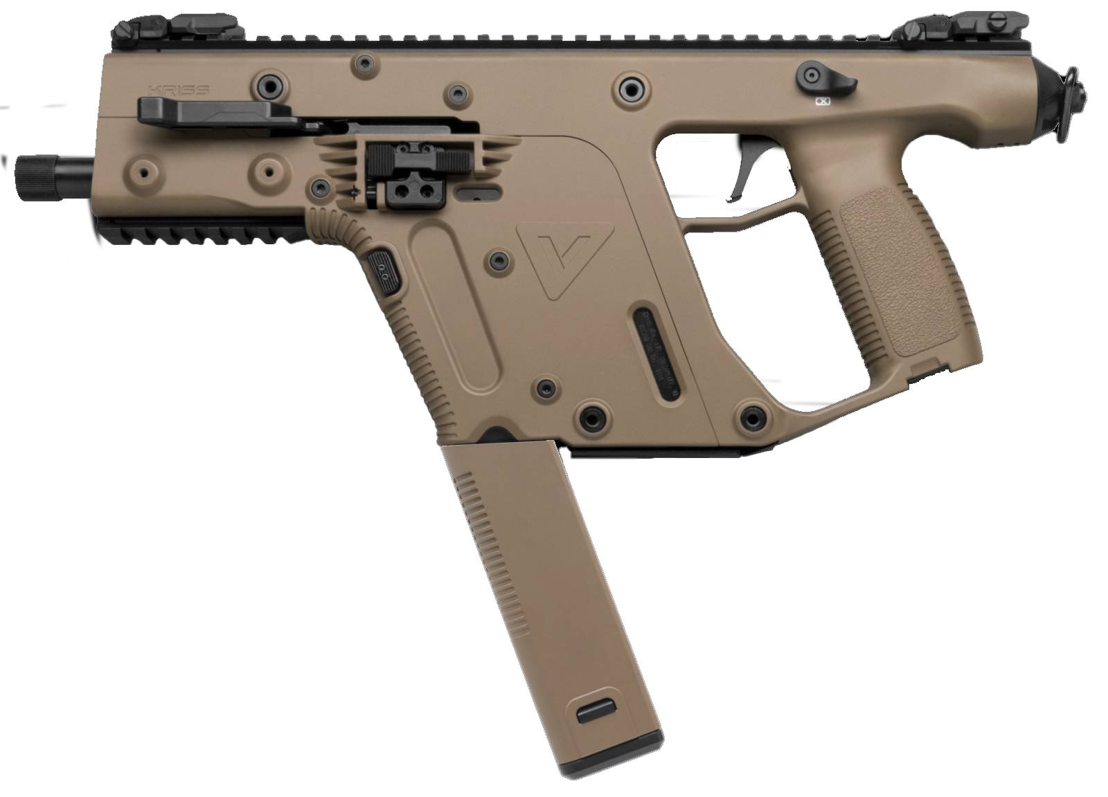 Kriss Vector SDP G2 .45 ACP Tactical Pistol 13Rd Mag 5.5" Flat Dark Earth - Kriss USA - 45 ACP
