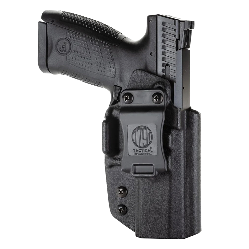 1791 Gunleather TAC-IWB-CZP10-BLK-R Kydex IWB Holster CZ P10C Black RH