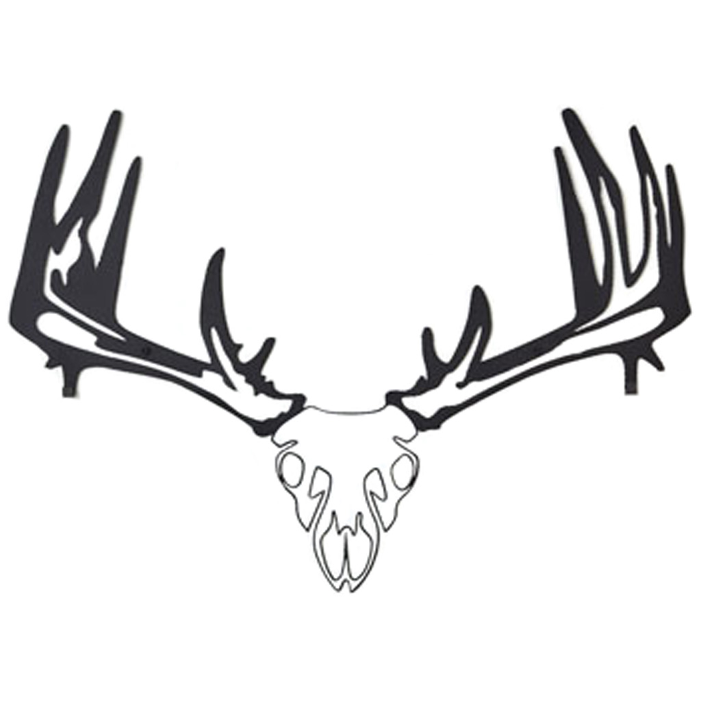 Raxx RBM-00018 Bow Hanger Whitetail Skull Carbon Steel Dual Hooks