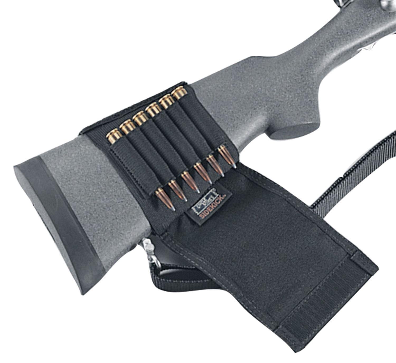 Uncle Mike's Rifle Buttstock Shell Holder Cordura Black 6 Round 88482 - Uncle Mike's