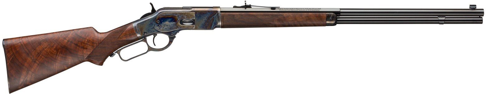 Winchester Guns 1873 Deluxe 45 Colt (LC) 14+1 24" Walnut Color Case... - Winchester - 45 Colt