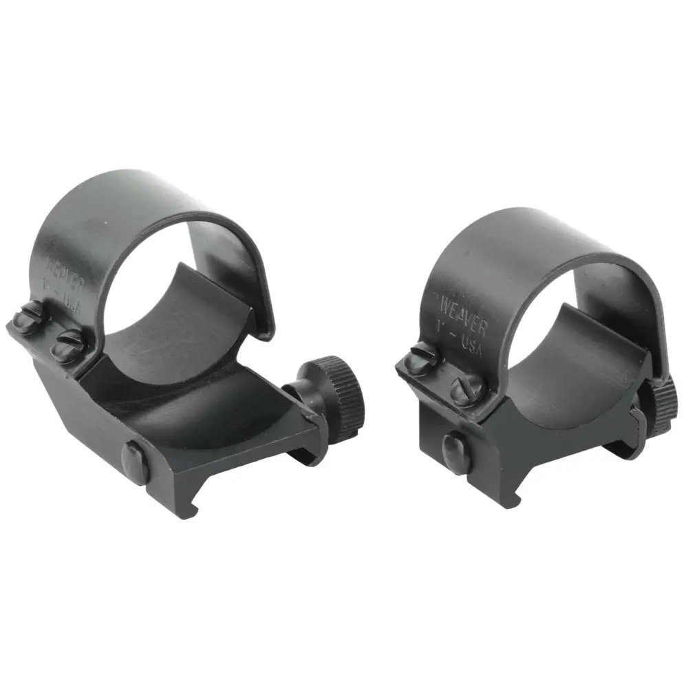 Weaver 49091 Detachable Top Mount Rings 1 Inch Medium Matte Black