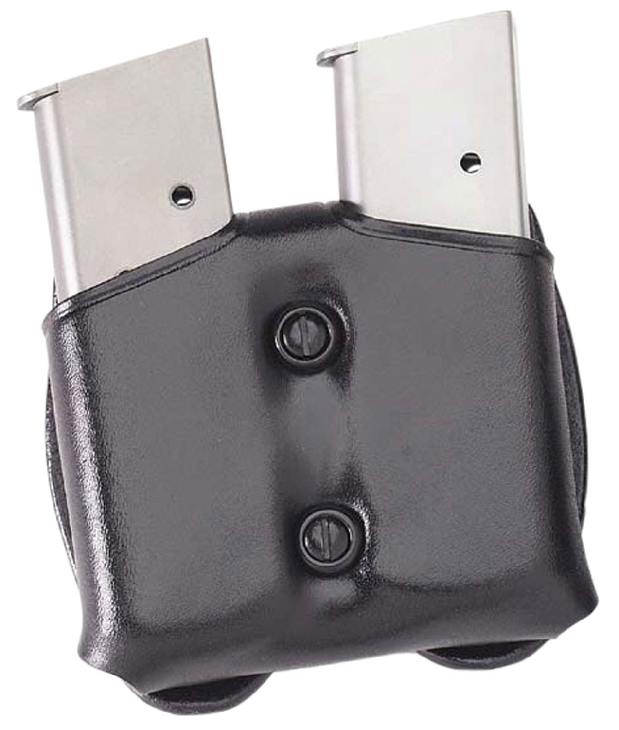 Galco CDM26B Double Mag Carrier Black Leather Ambidextrous 1.75" Belt