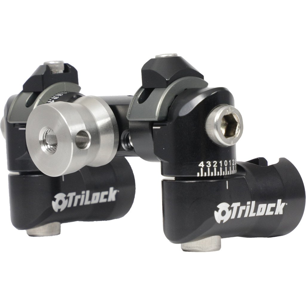 Axcel STVM-BK TriLock Adjustable V-Bar Mount Black, Micro Adjustments