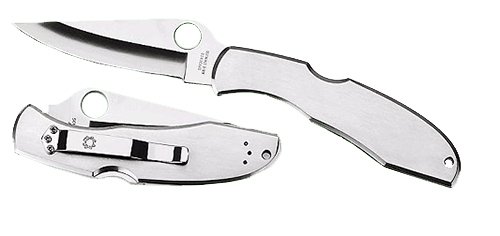Spyderco C10S Endura 4 3.85" Part Serrated VG-10 Blade Stainless Handle