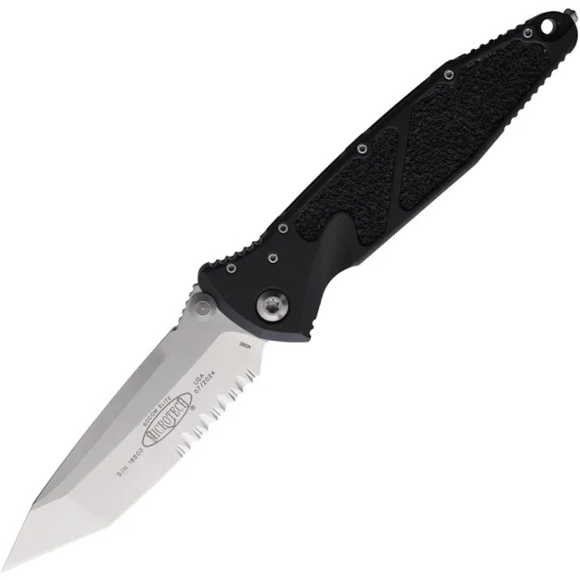 Microtech 161-11 Socom Elite 3.98 In TNT/PS/SW Black Stonewash
