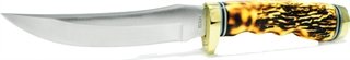Uncle Henry 153UH Golden Spike 5" Clip Point Plain Staglon With Nickel