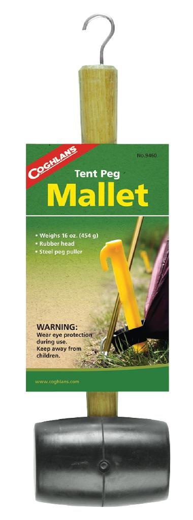 Buy COGHLAN'S 9460 Tent Peg Mallet Rubber Head Wooden Handle Peg Puller online