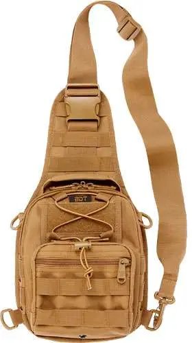 Bulldog BDT407T X-Small Tan Sling Bag with MOLLE Webbing - Bulldog
