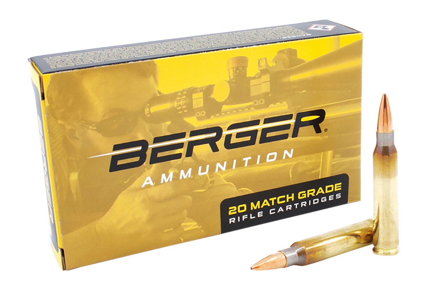 BERGER BULLETS Target 223 Rem 73 gr Boat-Tail 20rd Per Box Rifle Ammo 23020 - Berger Bullets - BOAT TAIL
