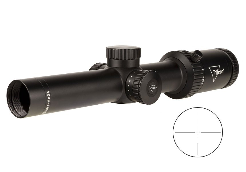 Trijicon 2900017 Credo HX 1-6x24mm Satin Black LED Green BDC .308 Reticle - Trijicon - 24MM