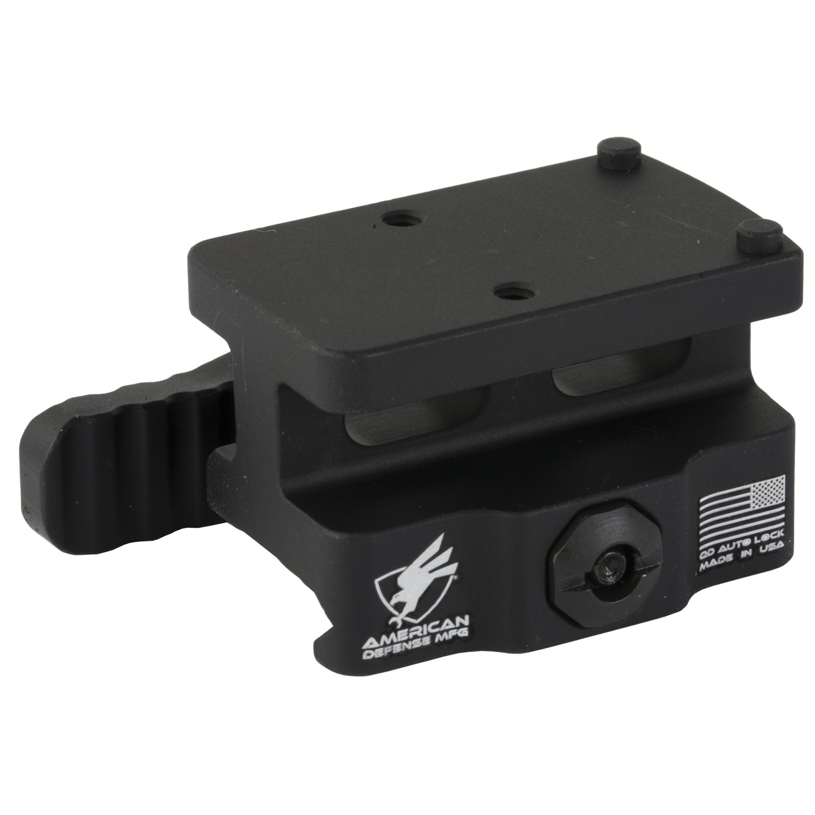 American Defense AD-RMR-LW-10-STD QD Mount Lightweight Co-Witness Black