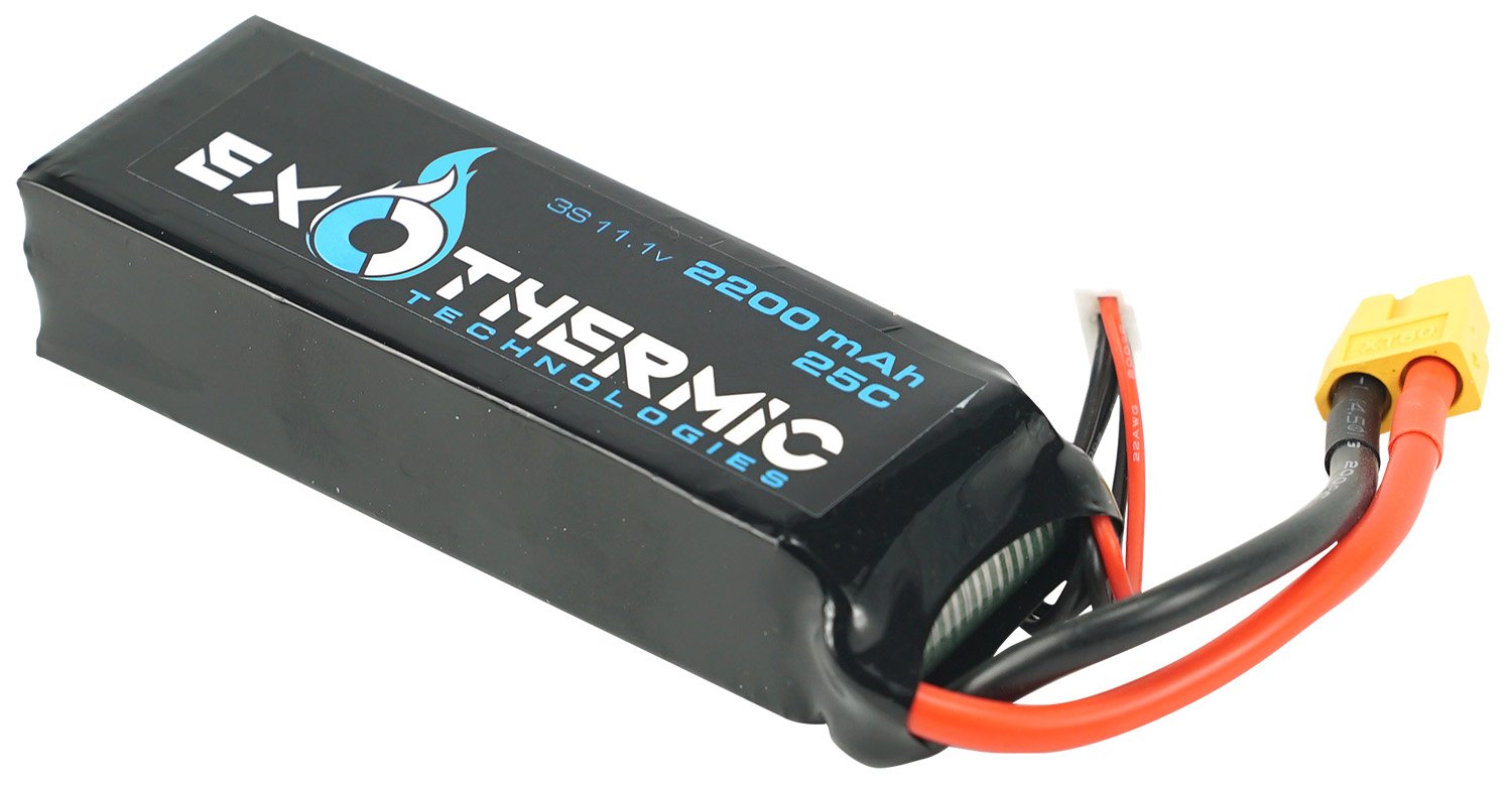 Exothermic BATTERY2200 11.1V 2200mAh LiPo Spare Battery Black